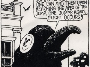 Drinky Crow on Flight