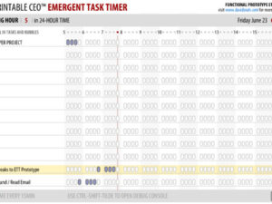 The Printable CEO™ Online Emergent Task Timer