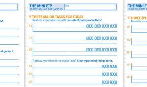 Half-Sized (A5/Memo) Emergent Task Planner Available