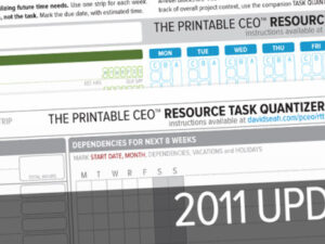 2011 Resource/Time Tracker Updates