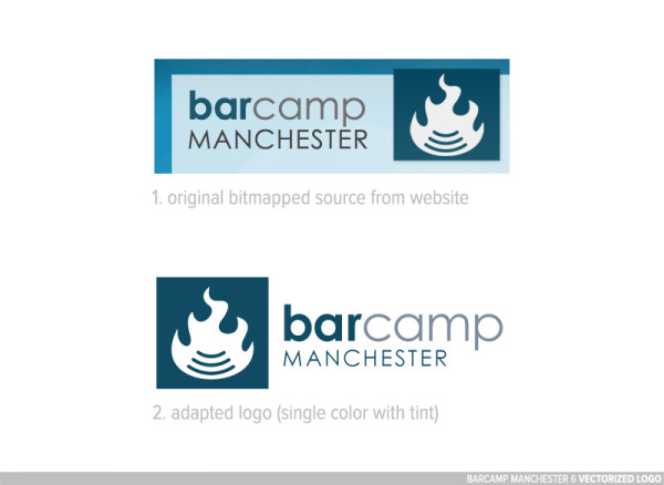 Barcamp Manchester Logo Variations