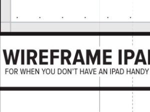 Wireframe Template for iPad Screen Design