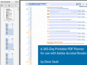 Digital Download: 365-day Emergent Task Planner