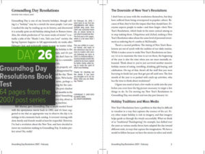 Day 26: The Groundhog Day Resolutions Year 1 Book Draft