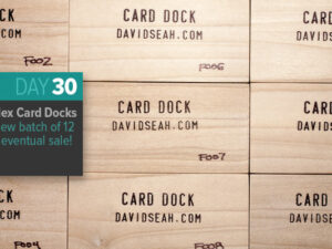 Day 30: Index Card Docks, Batch F