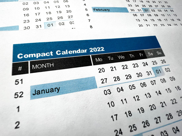 Updated Compact Calendar for 2022-2023