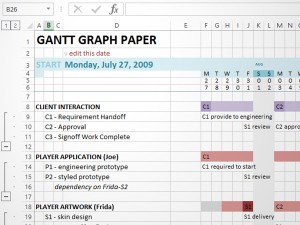 Manual Gantt Charting in Excel